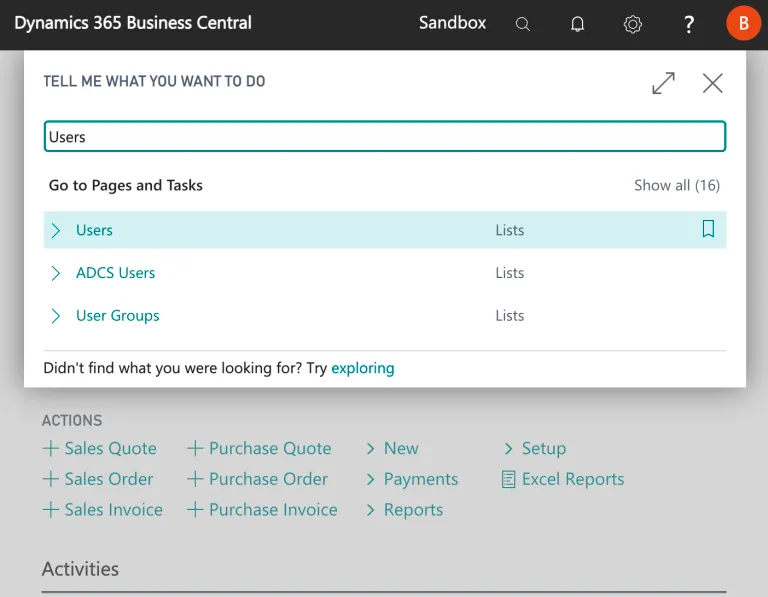 Select Users
