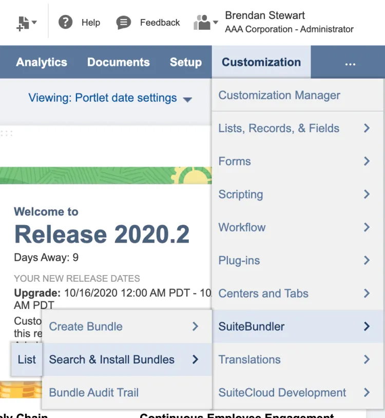 Go to Search & Install Bundles Go to Search & Install Bundles