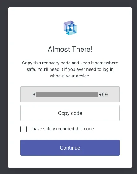 Recovery Code