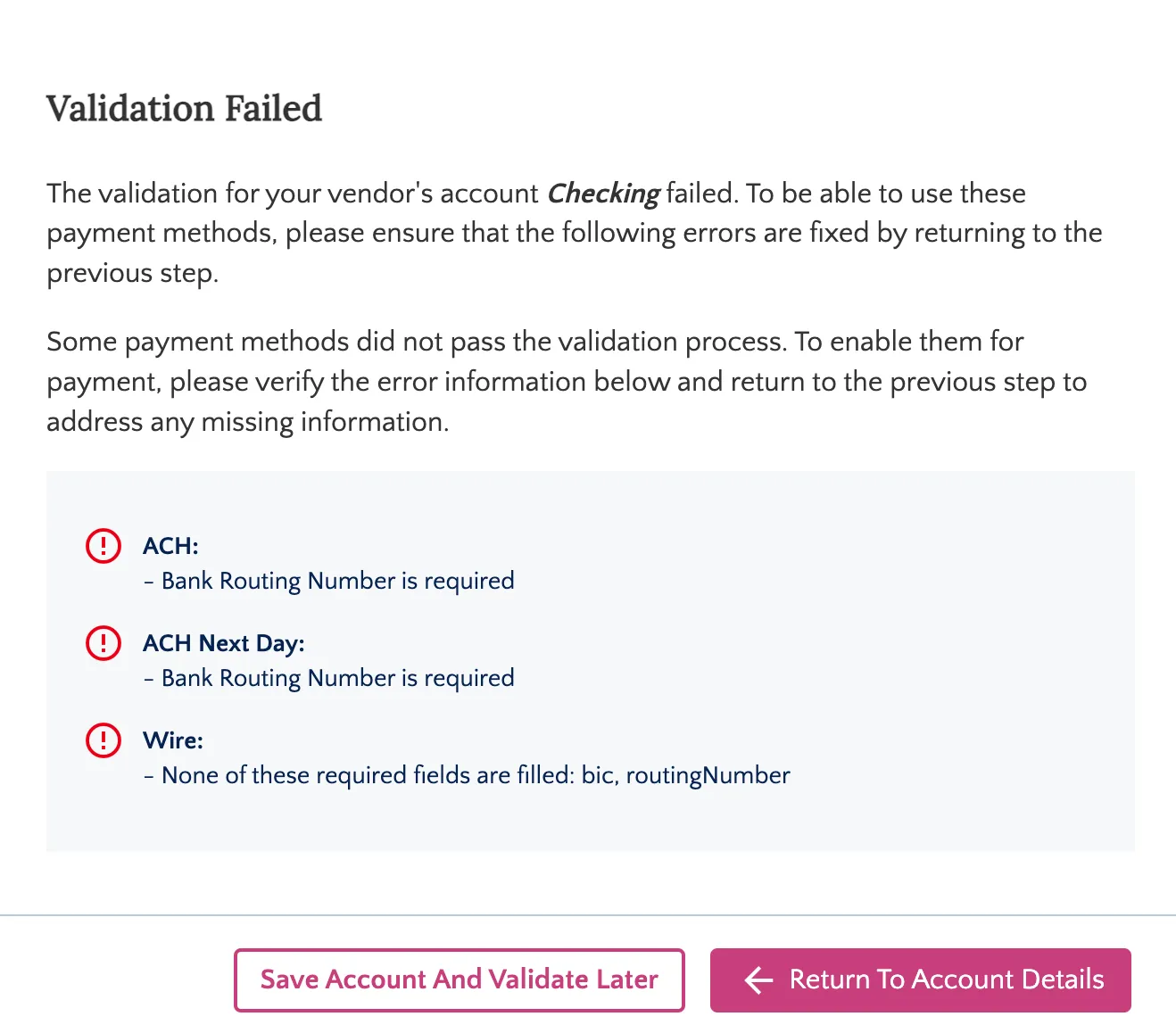 Click Return to Account Details Click Return to Account Details