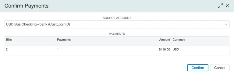 Confirm Payments