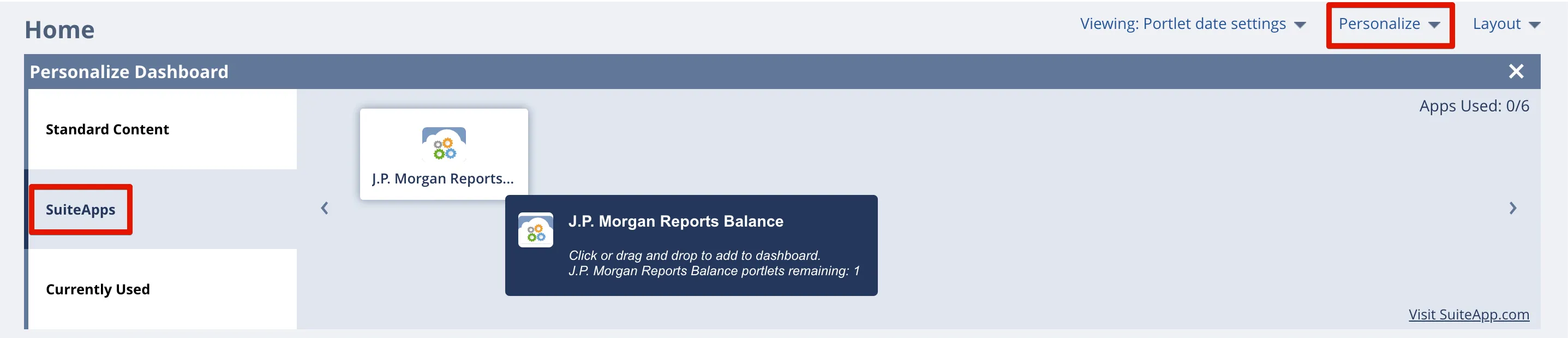Select J.P. Morgan Reports Balance Select J.P. Morgan Reports Balance