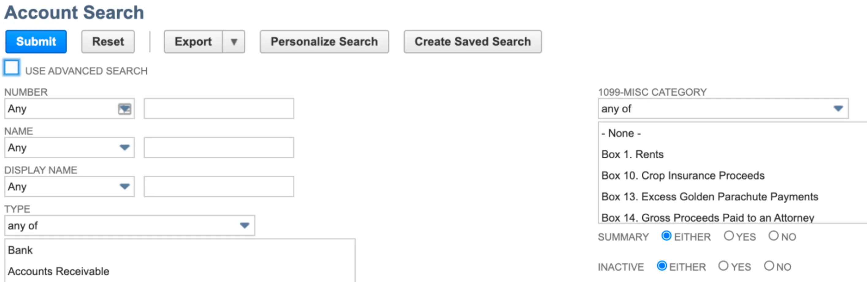 Select Use Advanced Search Select Use Advanced Search