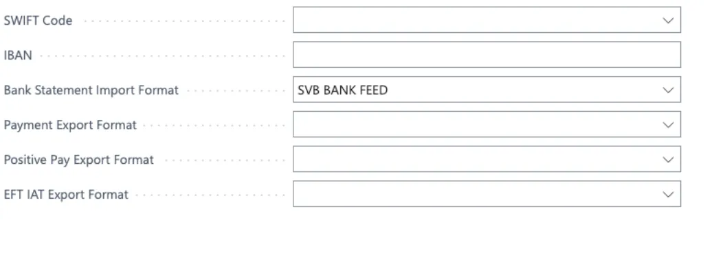 Select SVB Bank Feed Select SVB Bank Feed
