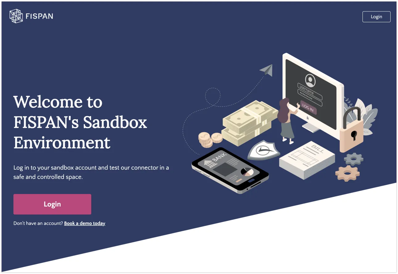 The welcome page for Sandbox The welcome page for Sandbox