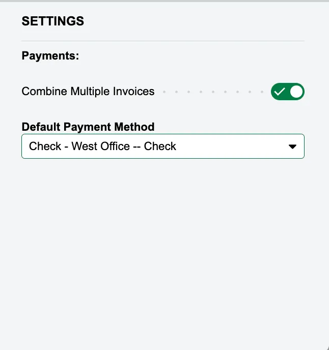Select a Default Payment Method Select a Default Payment Method