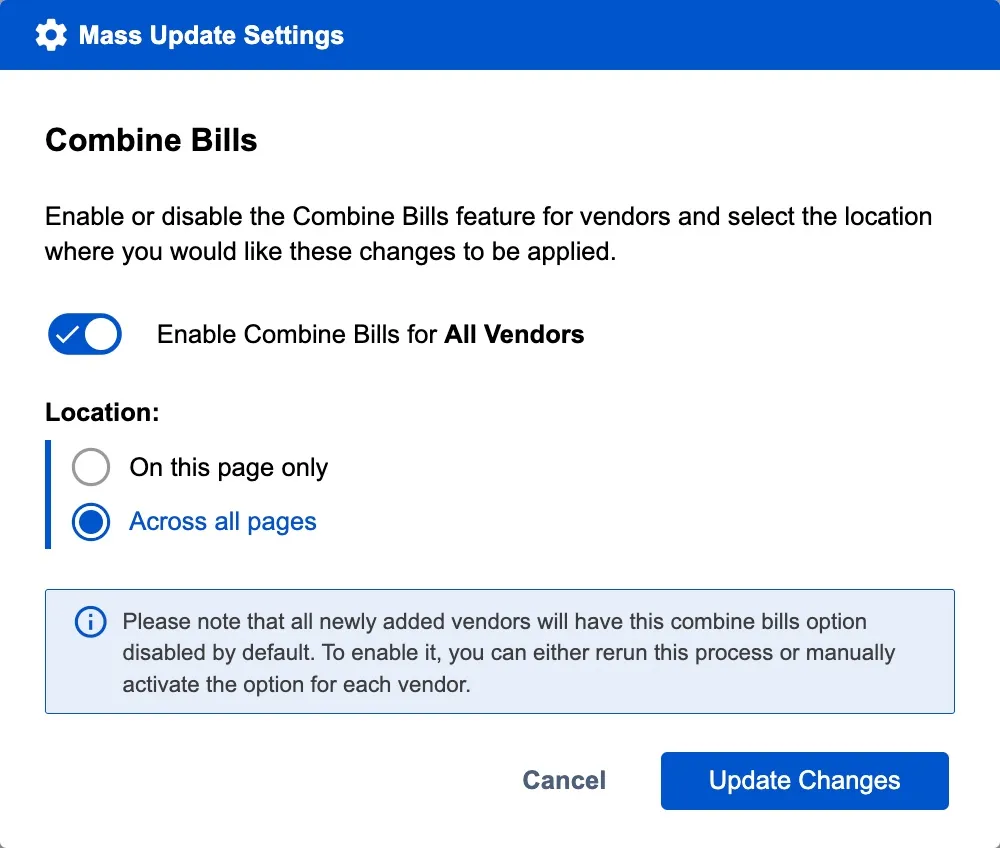Update Changes Update Changes