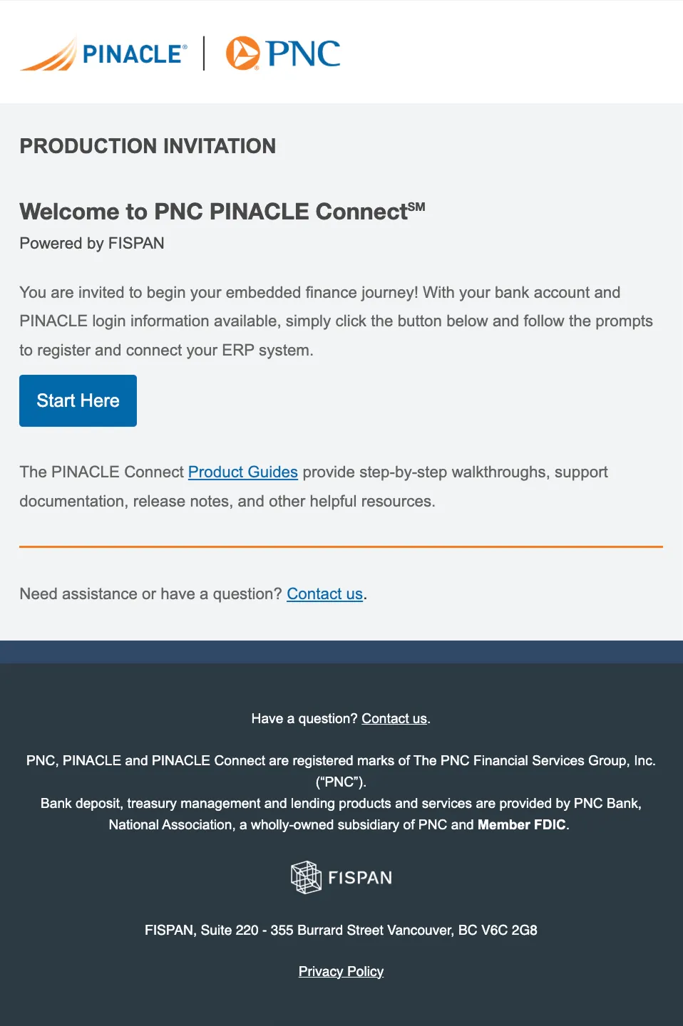Invitation Email