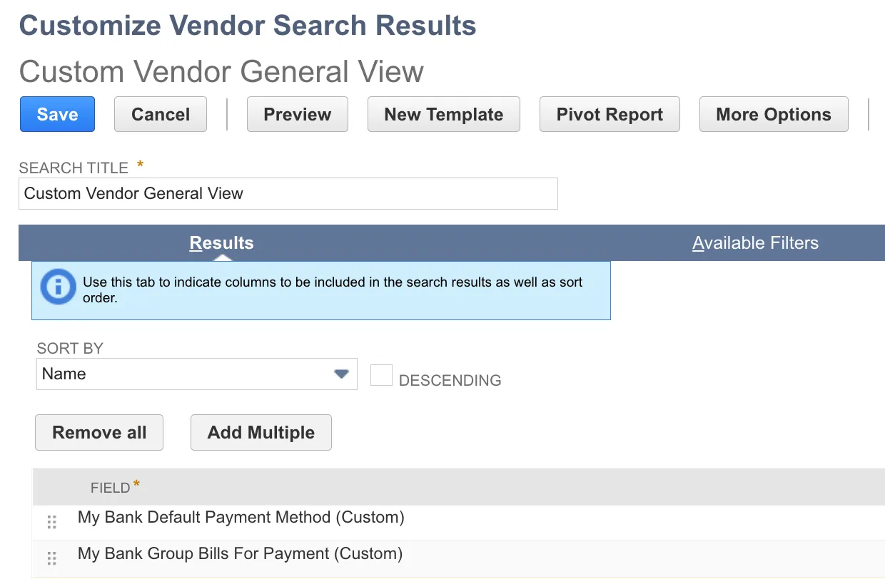 Vendor Search Results Vendor Search Results