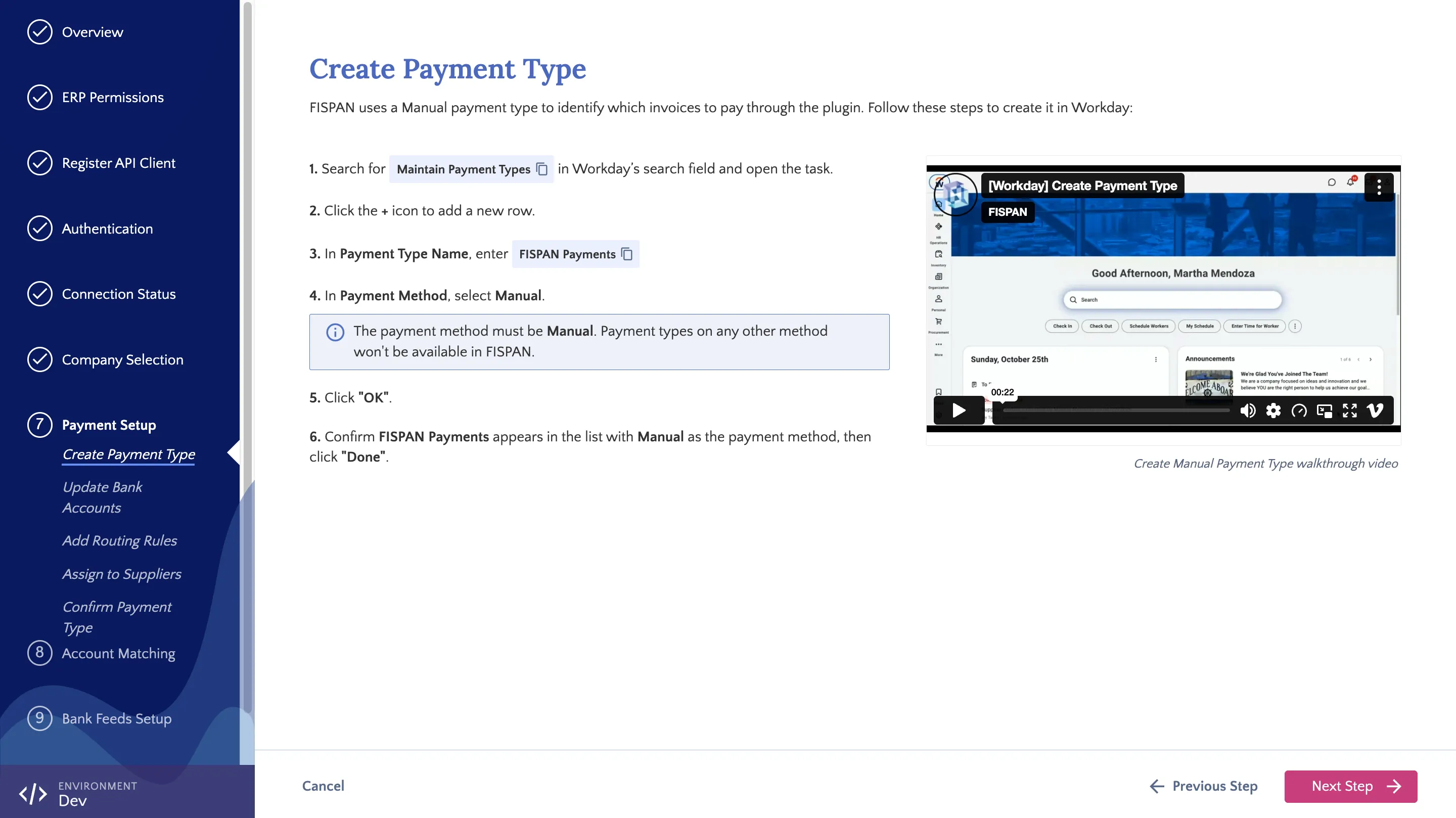 Create Payment Type Page Create Payment Type Page