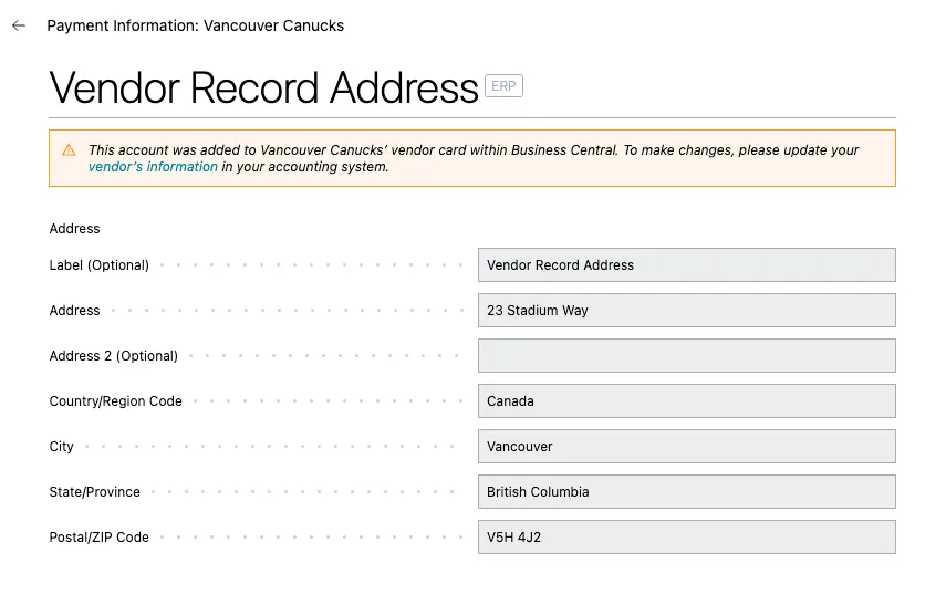 View ERP Account