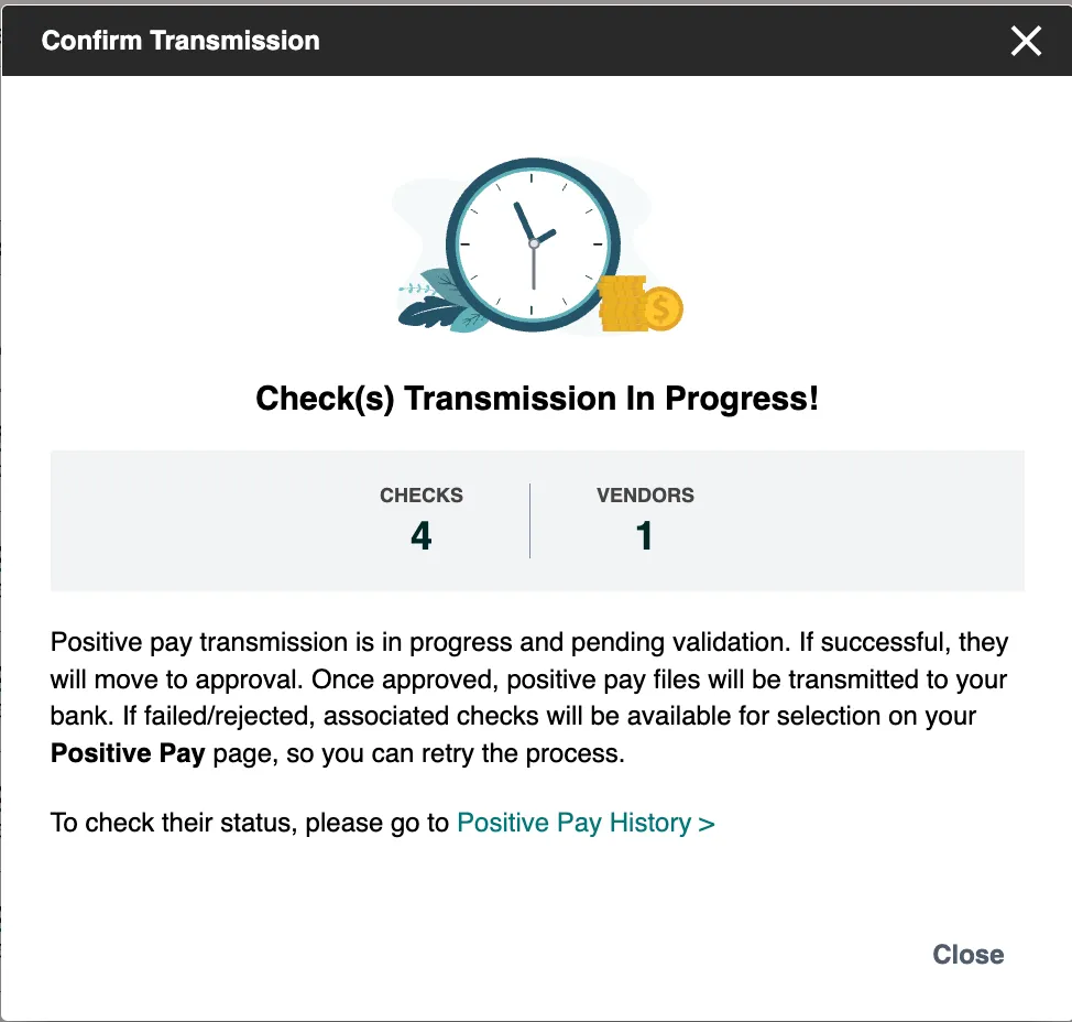 Confirm Transmission