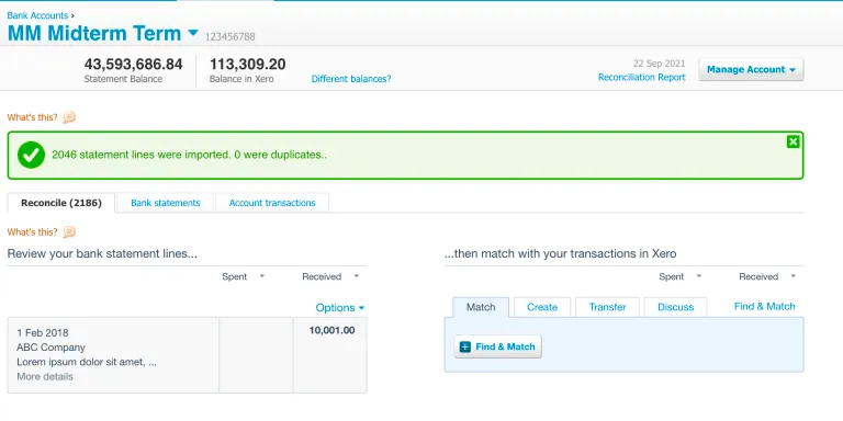 Reconcile Transactions Reconcile Transactions