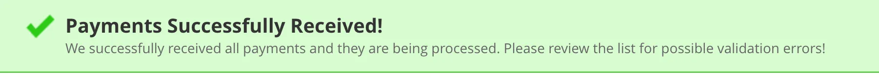 Payment Progress Payment Progress