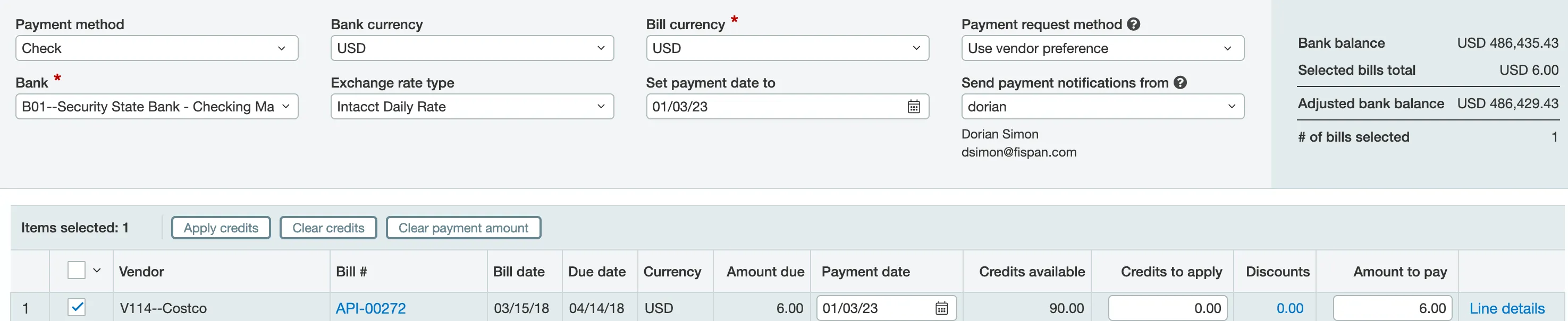 Paying a bill with check as a payment method Paying a bill with check as a payment method
