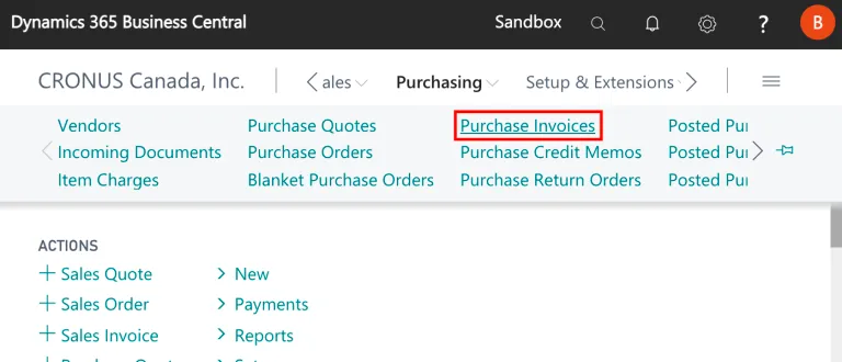 Create a New Purchase Invoice Create a New Purchase Invoice