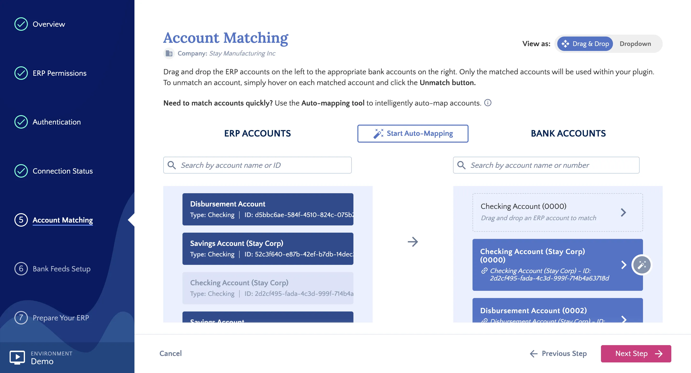 Match Accounts Match Accounts