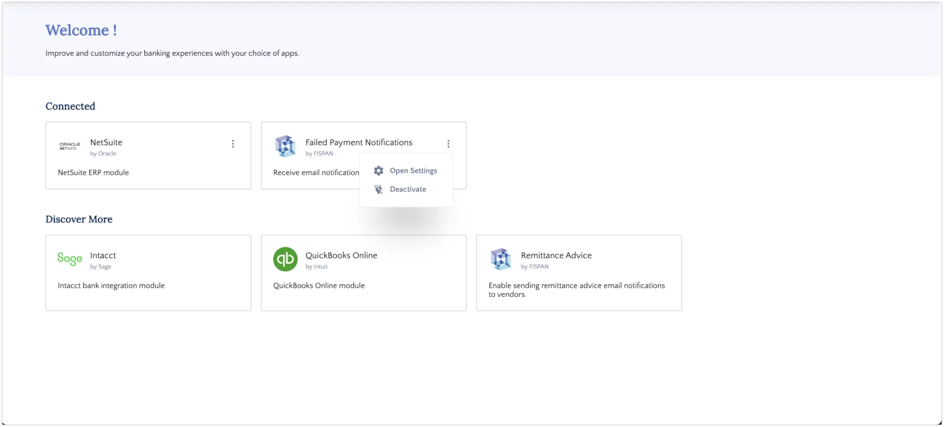 Modify Failed Payment Notifications Settings in the Portal's Control Center