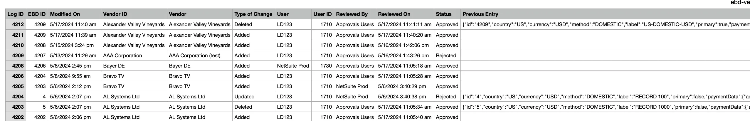 View History Export View History Export