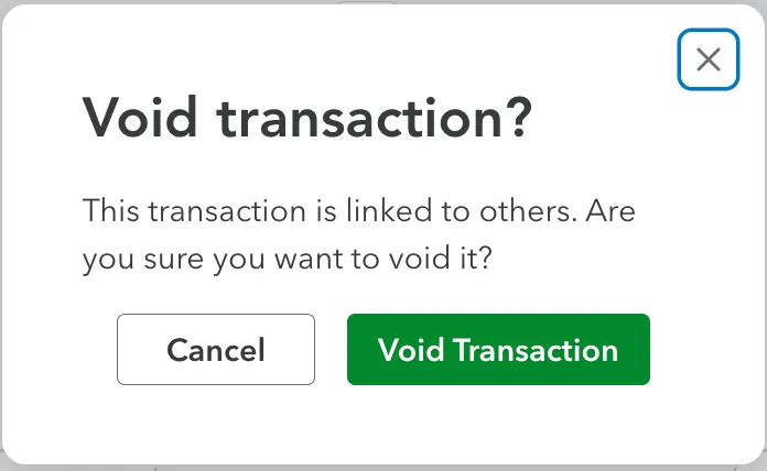 Confirm Void Transaction Confirm Void Transaction