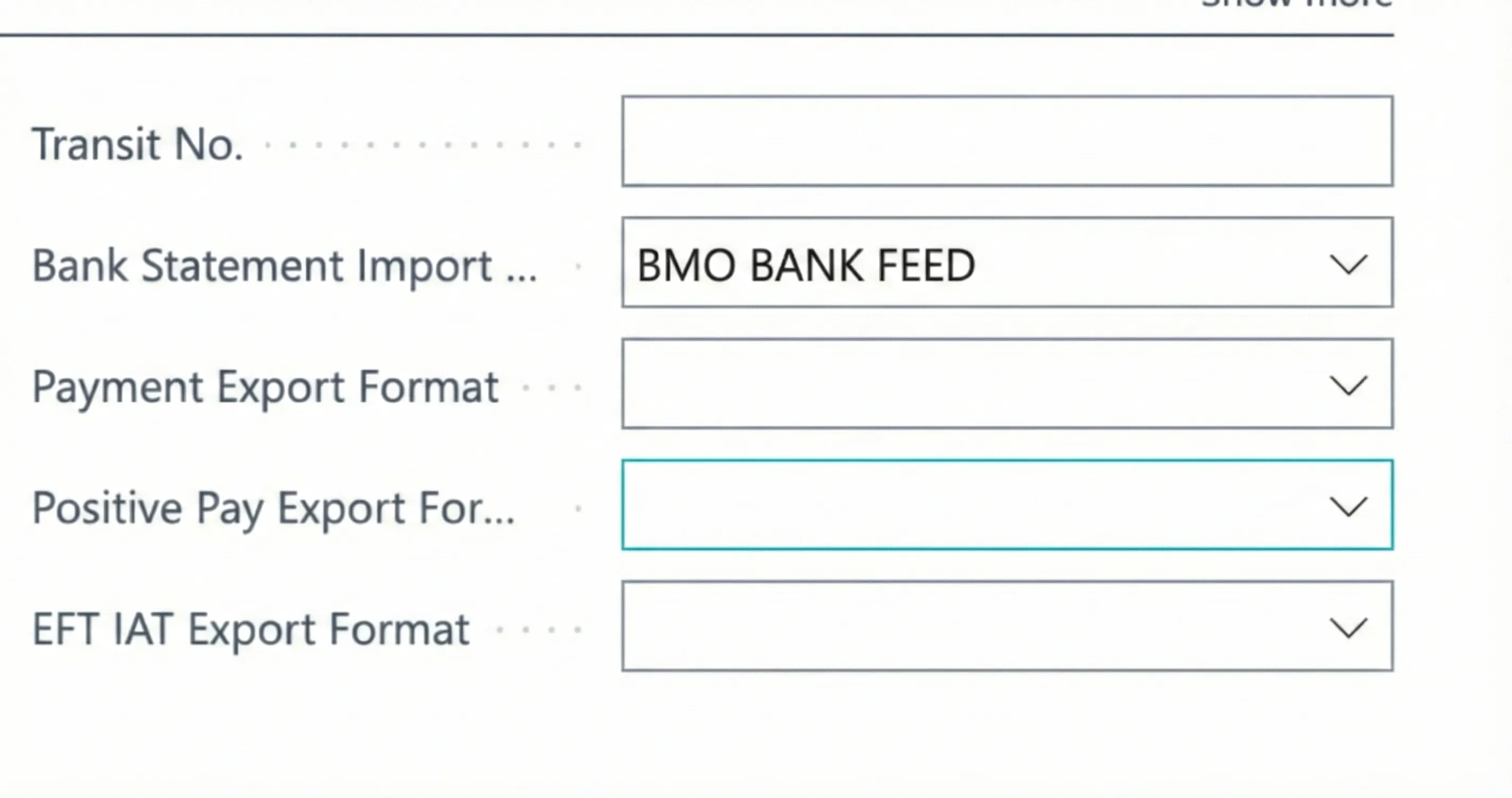 Select BMO Bank Feed Select BMO Bank Feed