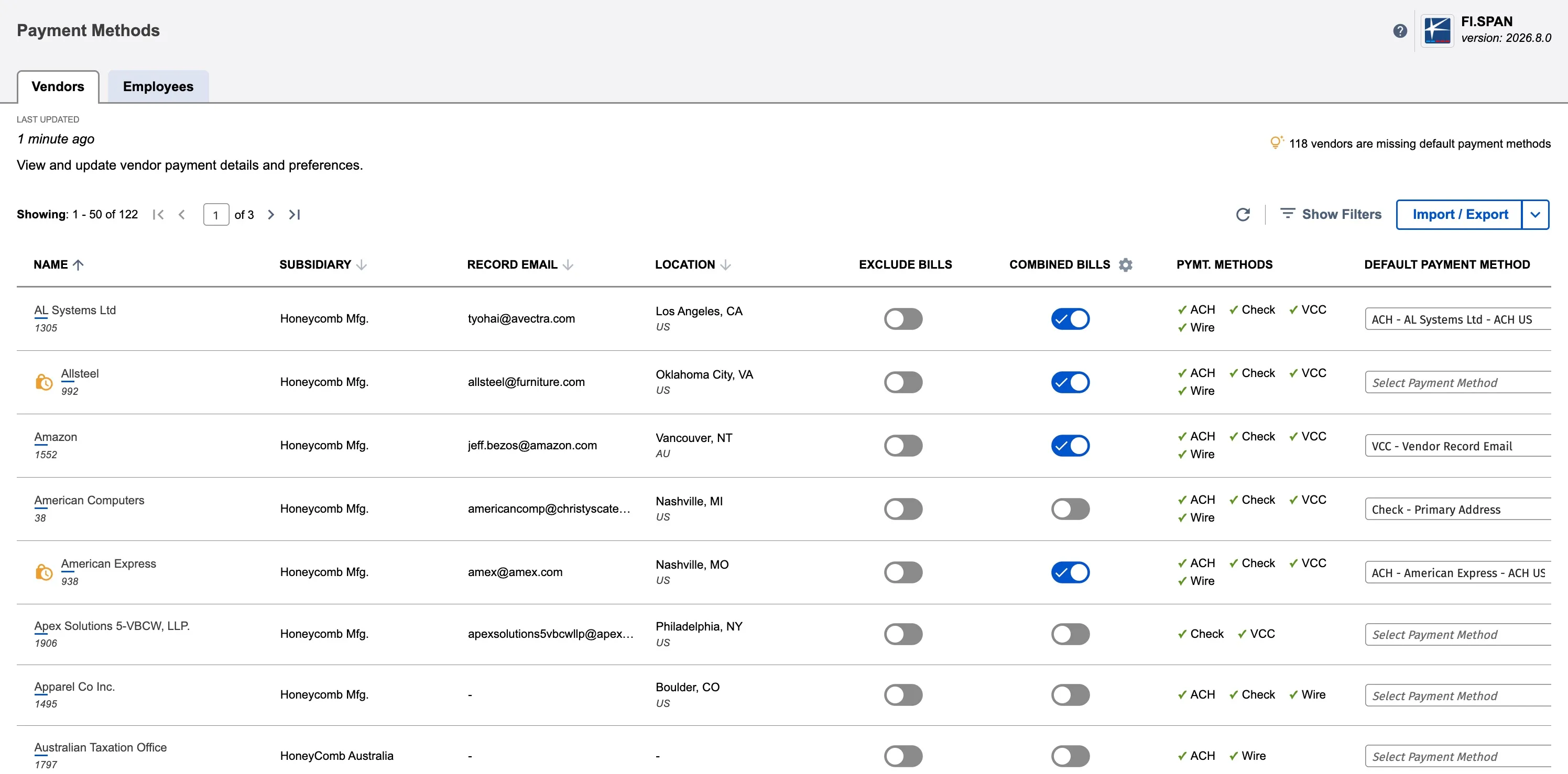 Payment Methods Page Payment Methods Page