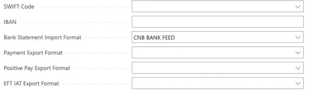 Select CNB Bank Feed
