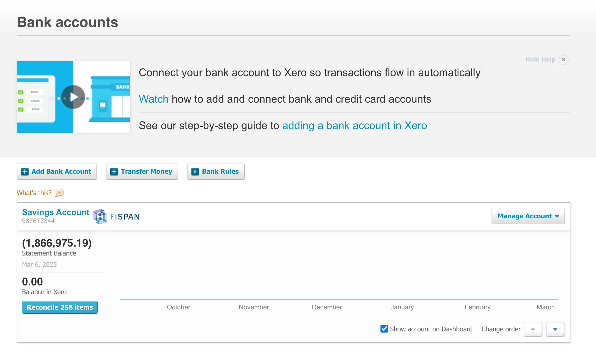 Select Bank Account