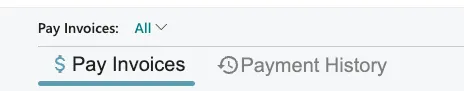 Select Payment History Select Payment History