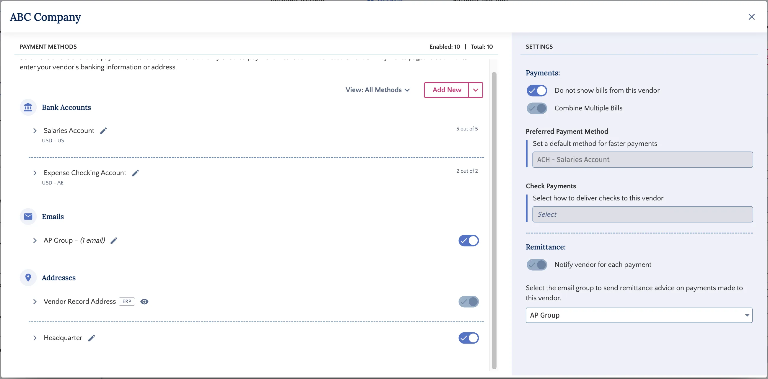 View Vendor Management View Vendor Management