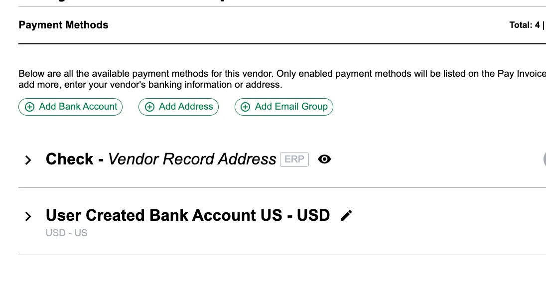 Click on Bank Account Click on Bank Account