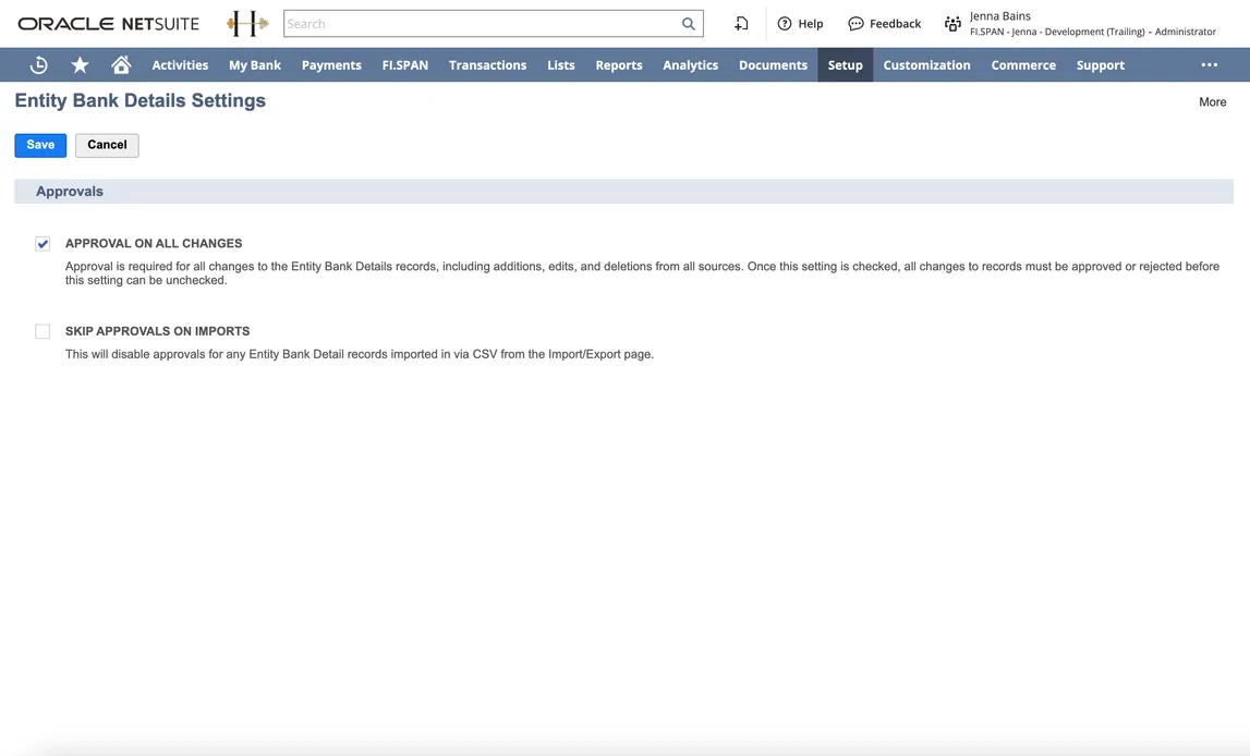 Enable Approvals Enable Approvals