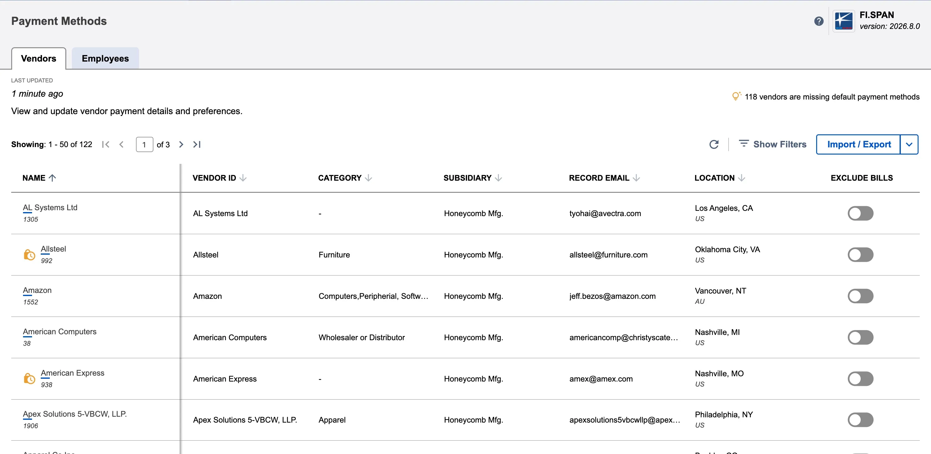 Payment Methods Page Payment Methods Page