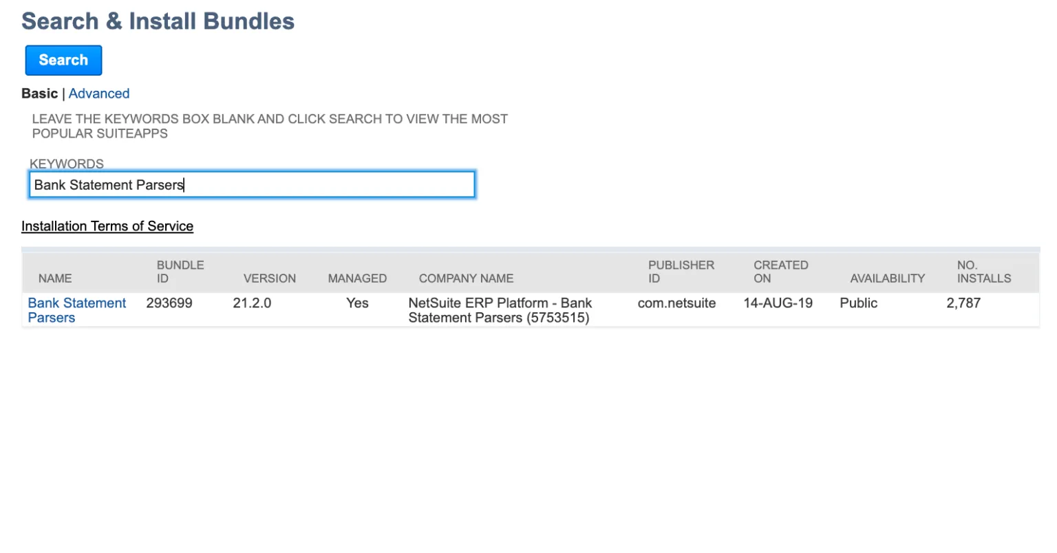 Install Bank Statement Parsers Bundle Install Bank Statement Parsers Bundle