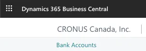 Select Bank Accounts