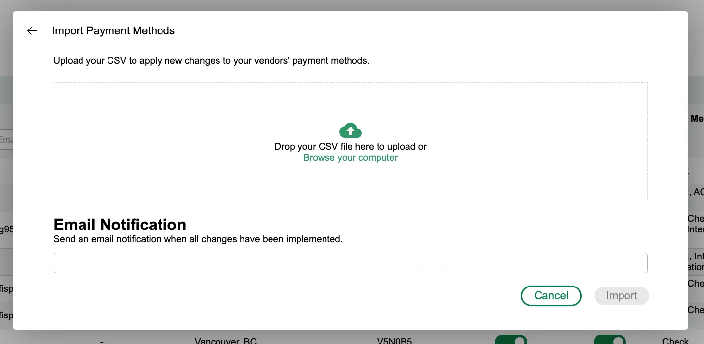 Add Import CSV Add Import CSV