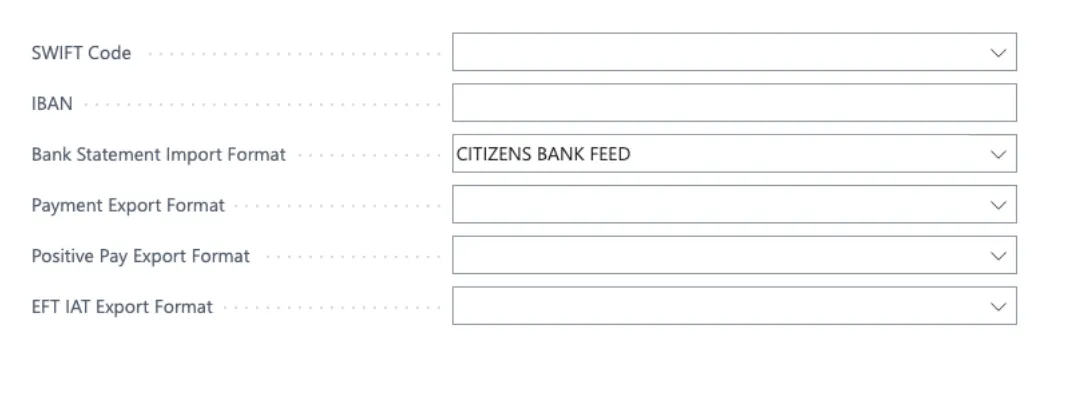 Select Citizens Bank Feed