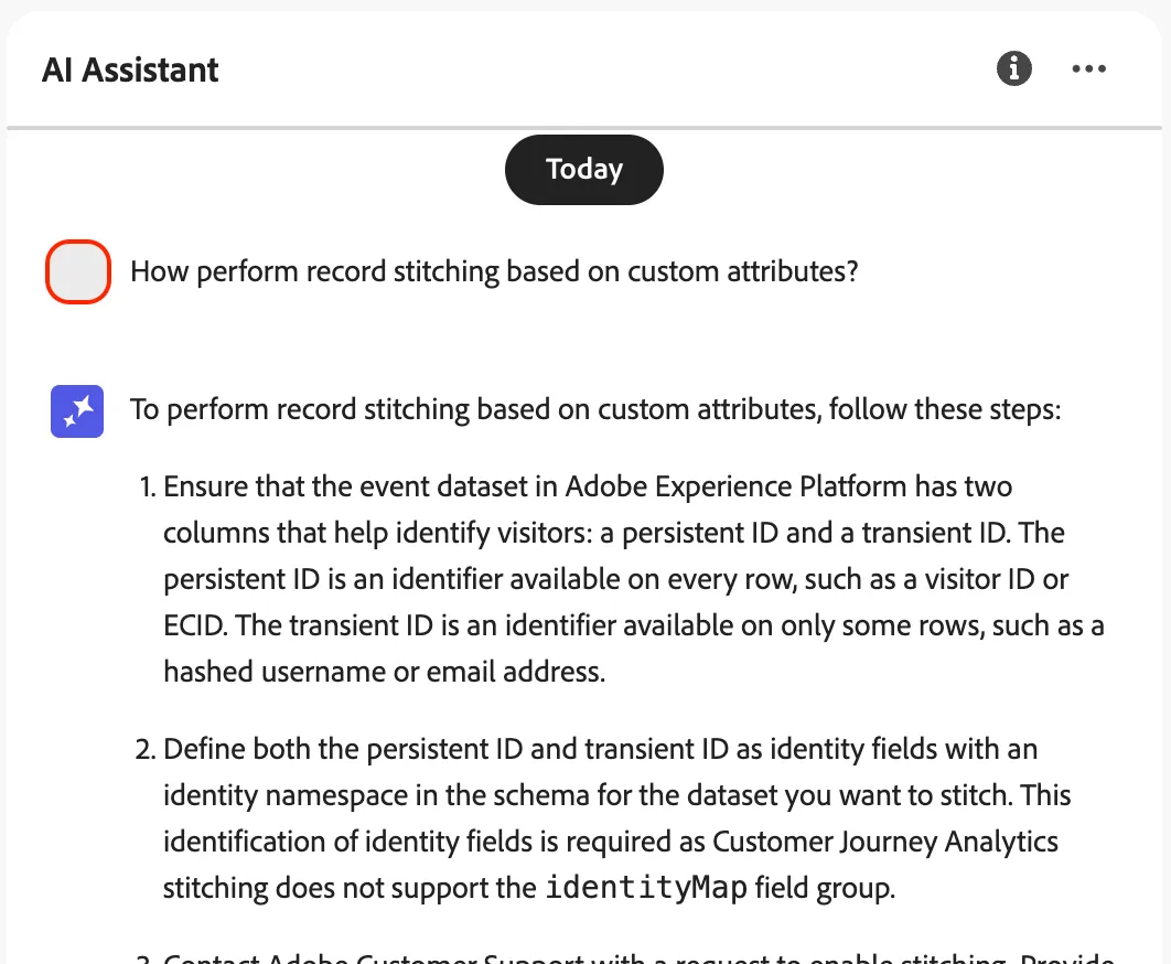 AI Assistant - Product knowledge