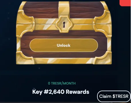 Each minted key comes with 15 TRESR