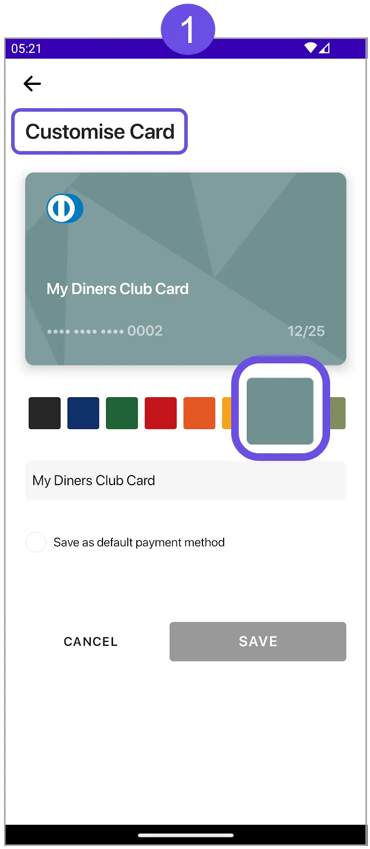 customise card