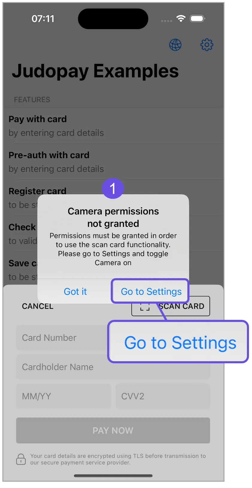 scan card settings scan card settings