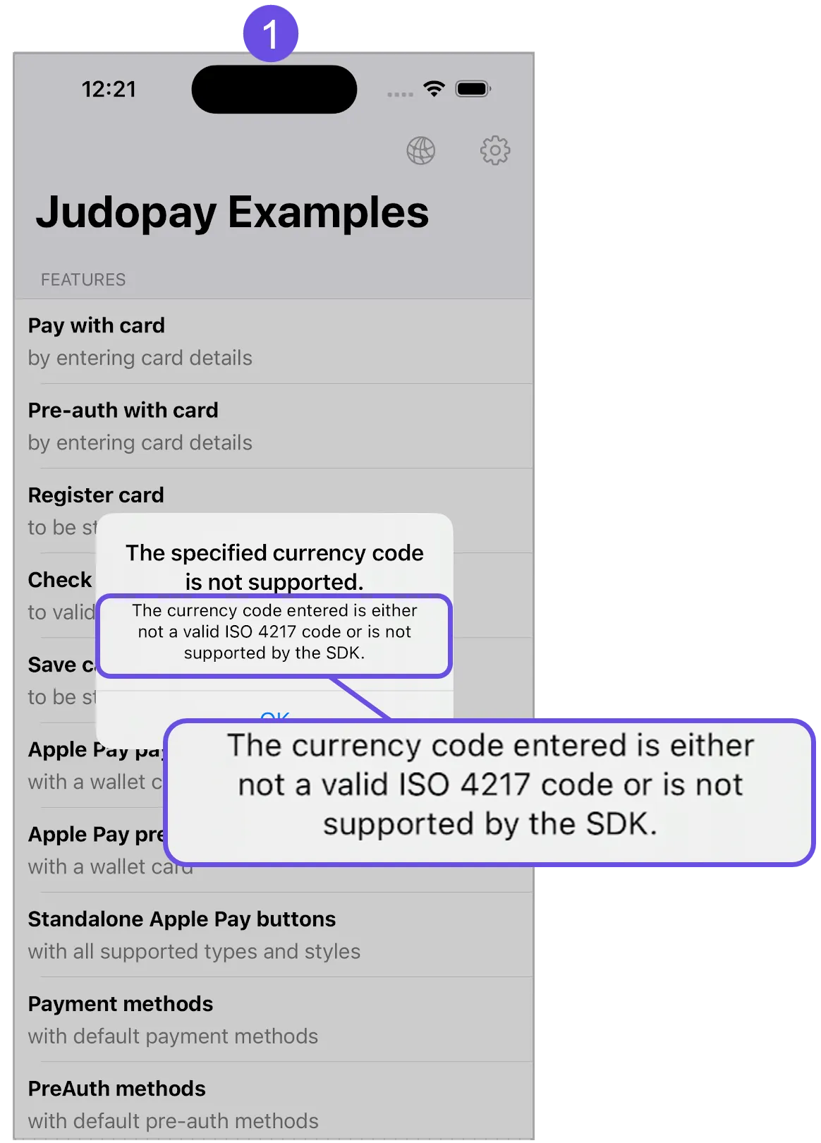invalid currency message invalid currency message