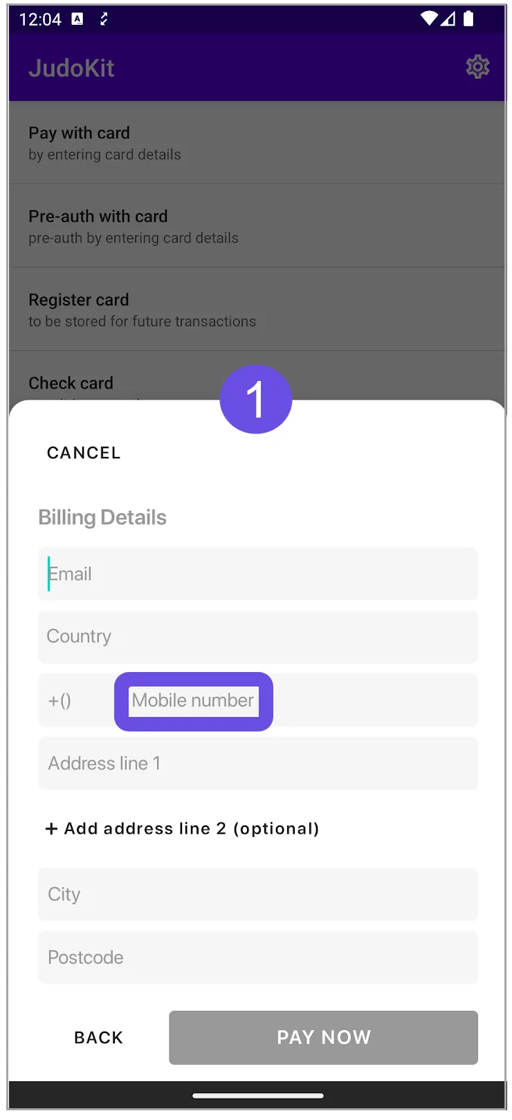 mobile hint