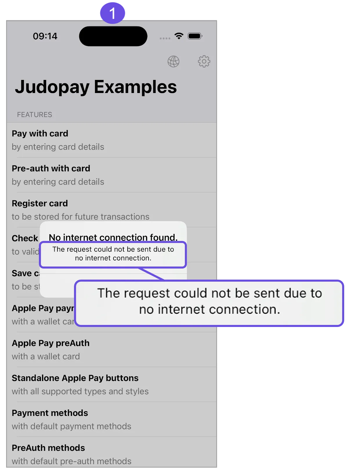 no internet message no internet message