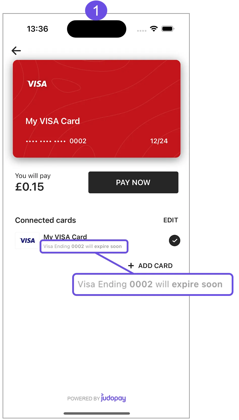 card expires soon card expires soon