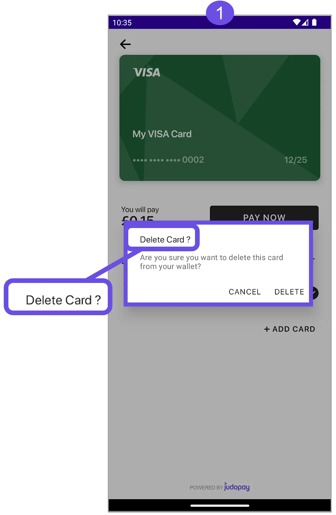 delete card heading