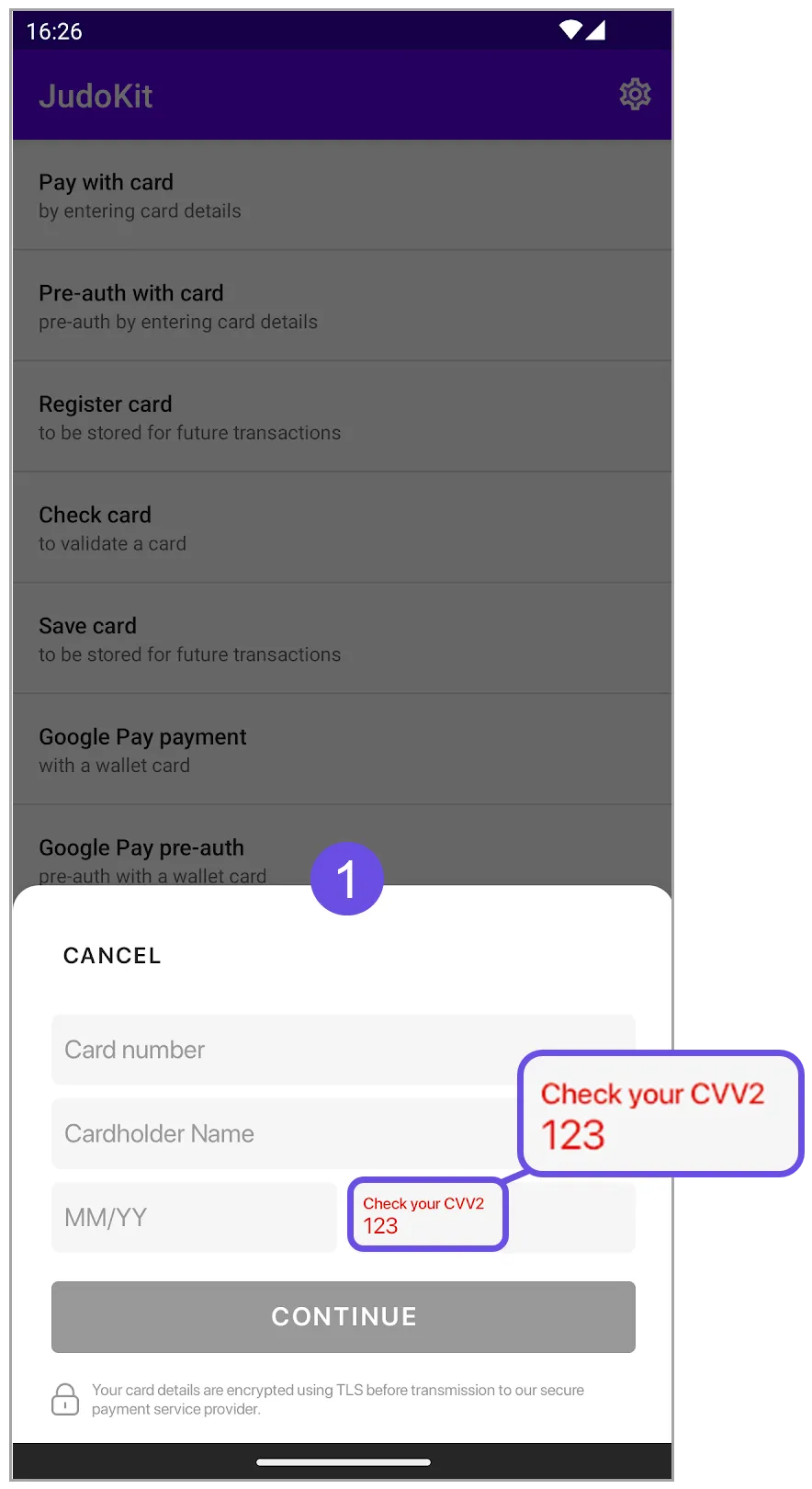 visa security code error