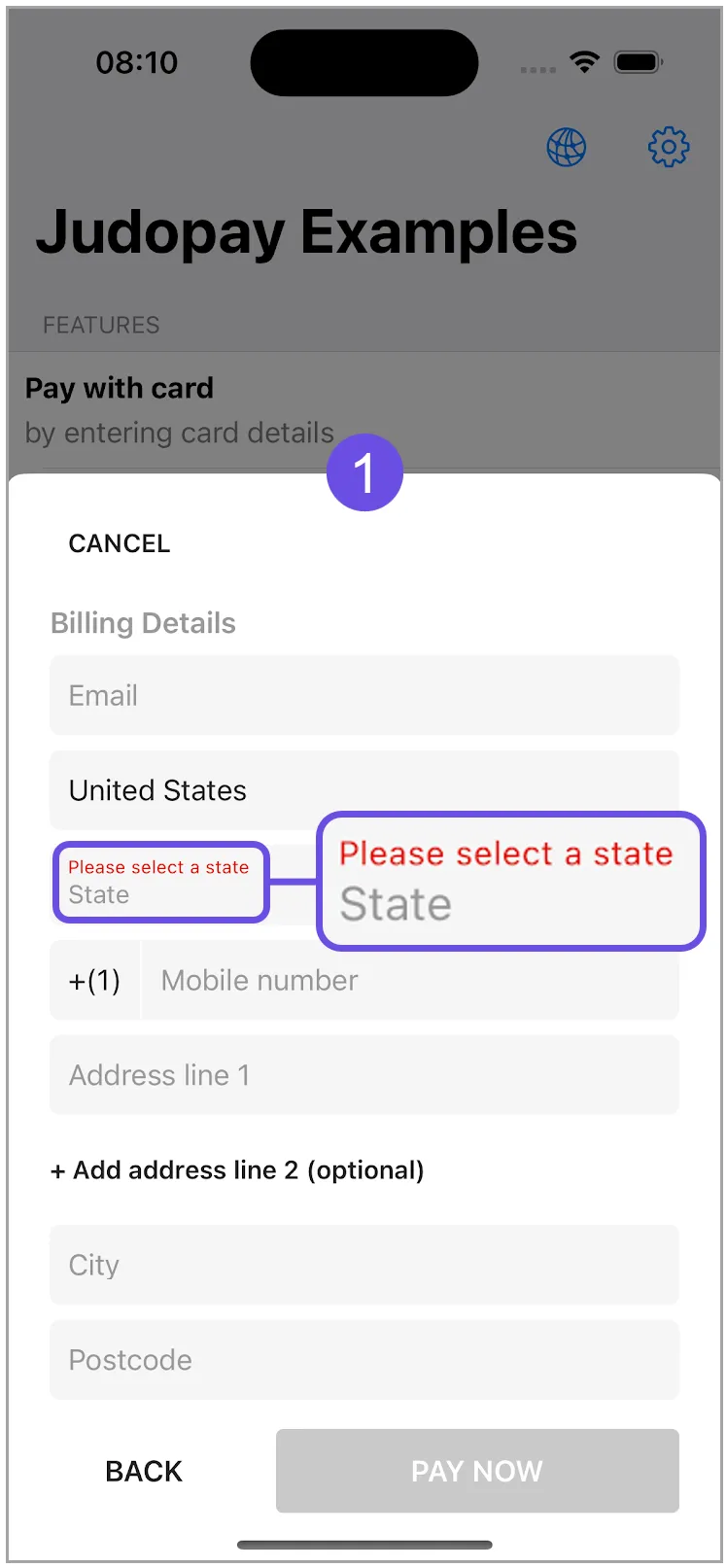 invalid us state invalid us state