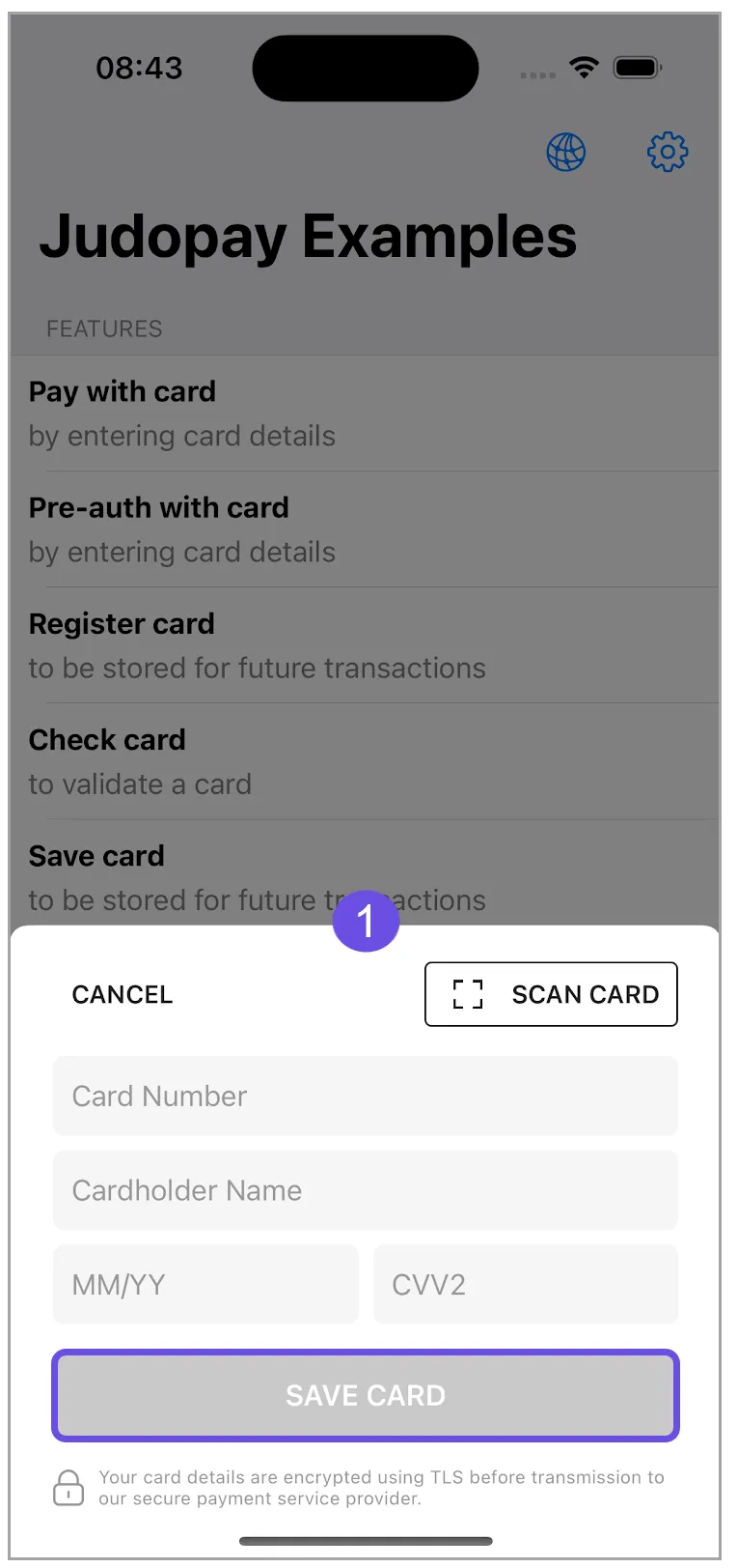 save card button save card button