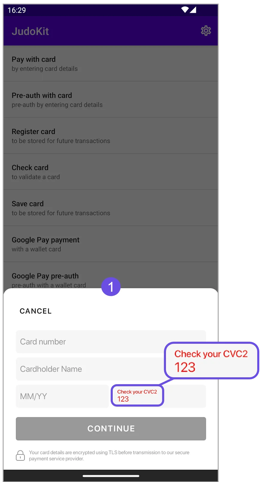 mastercard security code error